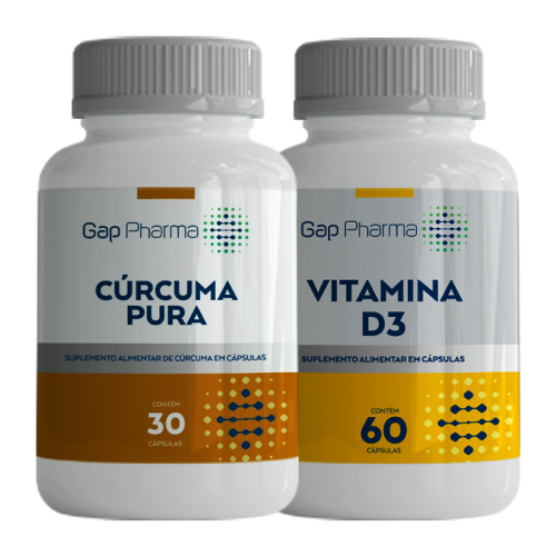 Combo Promocional - Cúrcuma e Vitamina D3 