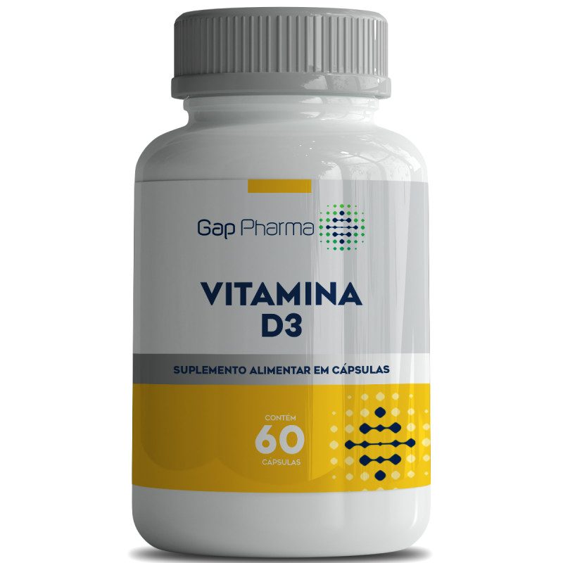 Suplemento alimentar de Vitamina D3 200UI - 60 cápsulas
