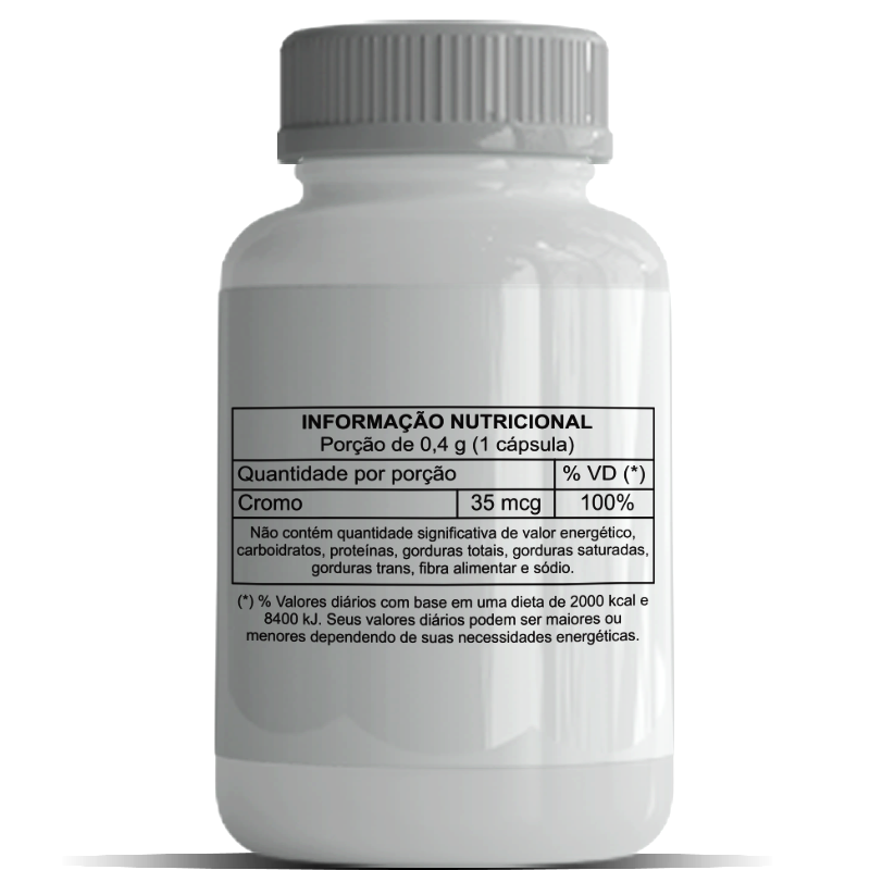 Picolinato de Cromo - 60 cápsulas